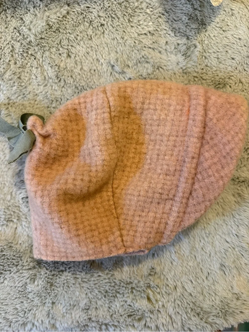 Vintage Wool and Satin Handmade Children’s Hat